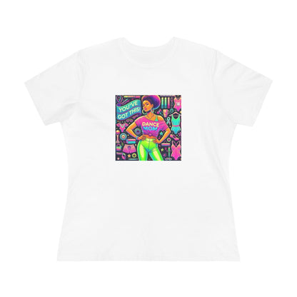 Dance Mom: You've Got This - Darker Skin Tone Mom - Sideview - Women's Softstyle Tee - Whippie's
