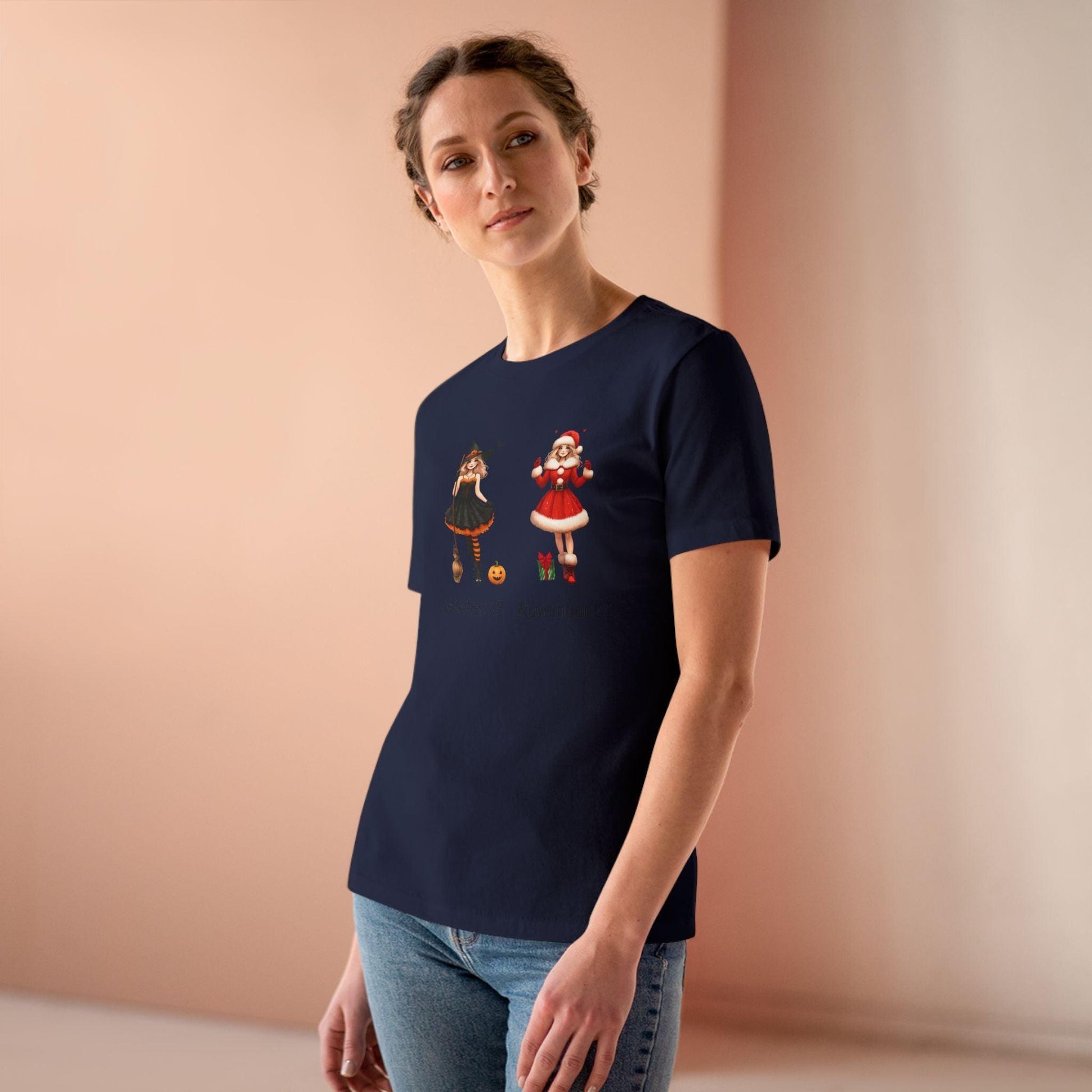 From Halloween to Holidays Women's Softstyle Tee 🎄🎃 - Whippie's