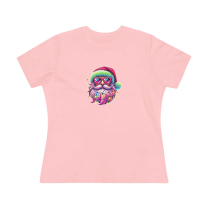 Shine Bright Like Santa! Merry and Bright! 🎅🏻✨🌈 - Women's Softstyle Tee - Whippie's