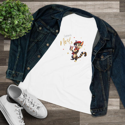 J'attends Noël 🐈‍⬛ Women's Tee 🎄 A purr-fectly Parisian Christmas! - Whippie's