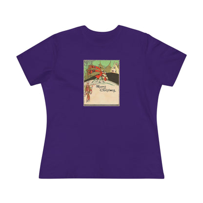 Merry Christmas - Ice Skating Couple - Women's Tee - Whippie's