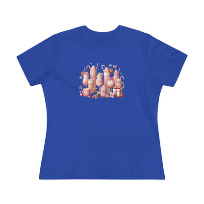 💖☕ Pretty in Pink Holiday Coffee ❄️🎀 - Women's Softstyle Tee - Whippie's