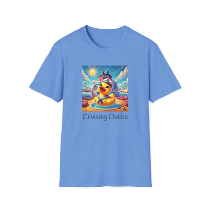 Duck on the Loose! Hilarious Cruise Ship Hide-and-Seek 🛳️ Unisex T-Shirt 🐤 - Whippie's
