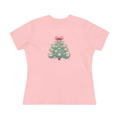 🎄💖 Pastel Dream Christmas Tree ✨🎀 - Women's Softstyle Tee - Whippie's