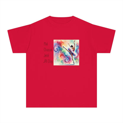 🩰 Plié Chassé Jeté All Day 💃 Youth Midweight Tee ✨ - Whippie's