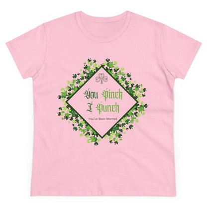 🍀 You Pinch I Punch 🍀 Women's Tee ☘️ A touch of Irish luck! - Whippie's