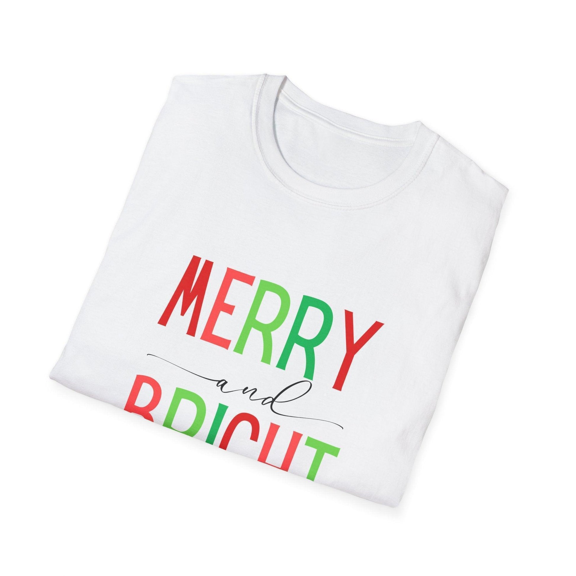 Merry and Bright Unisex Tee 🌈✨ - Whippie's