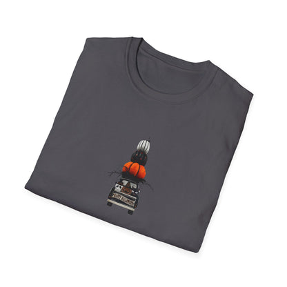Happy Halloween! 🎃👻💀 Truckin' Treats in Style! - Unisex Softstyle T-shirt - Whippie's