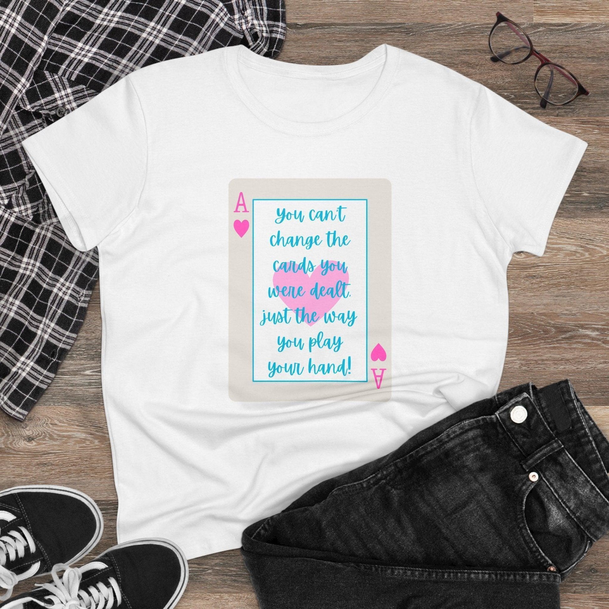 💖 Ace of Hearts 💪 Women's Tee ✨ Play your hand like a queen! 👑 - Whippie's
