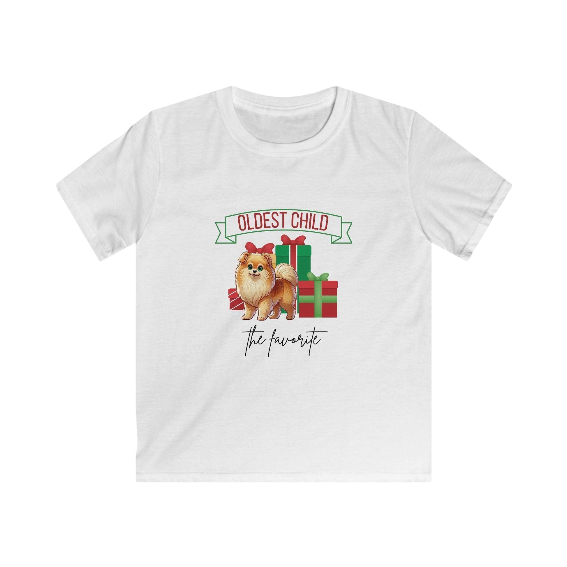 Oldest Child, The Favorite 🎁🐶 Pomeranian - Kids' Tee! 🎁👑 - Whippie's