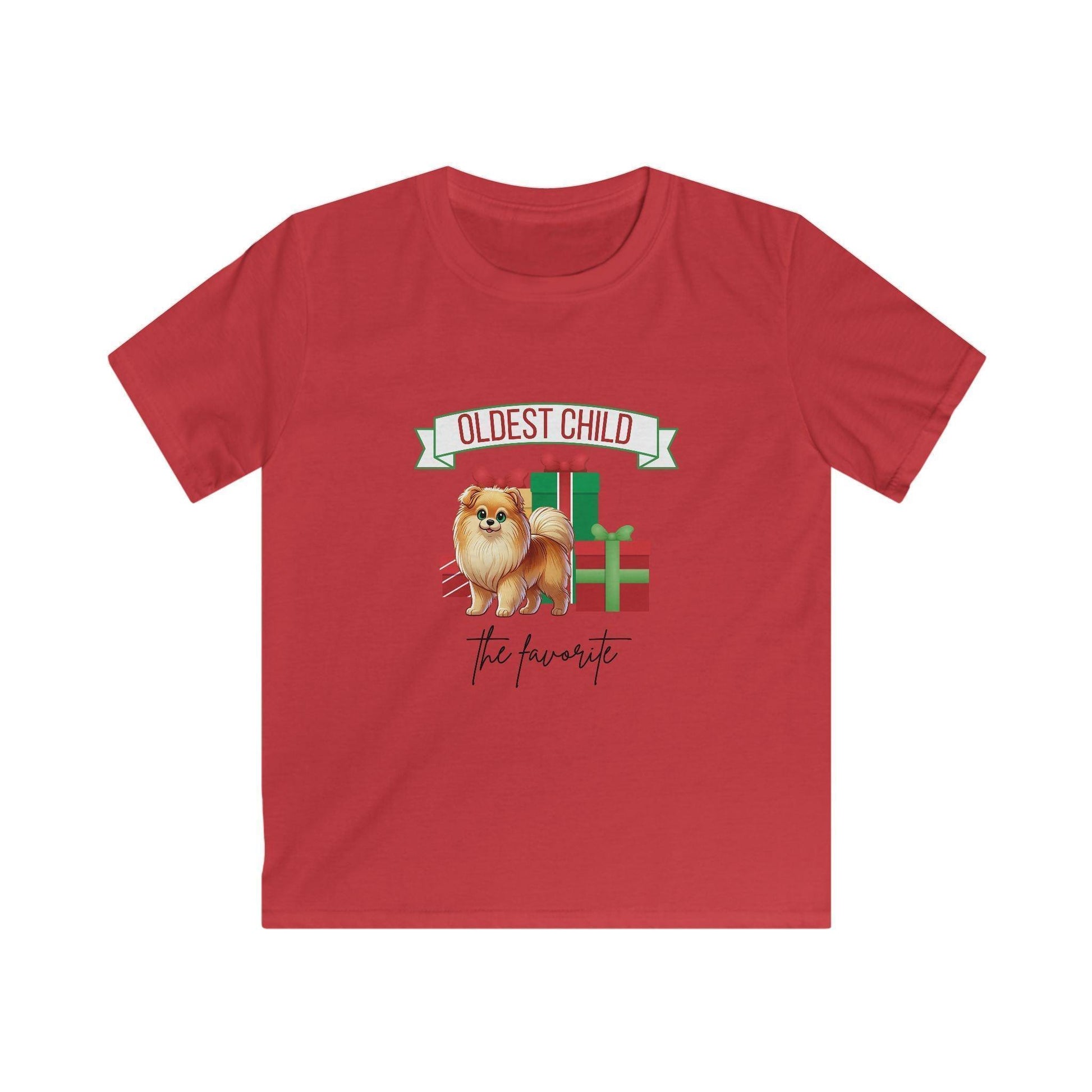 Oldest Child, The Favorite 🎁🐶 Pomeranian - Kids' Tee! 🎁👑 - Whippie's
