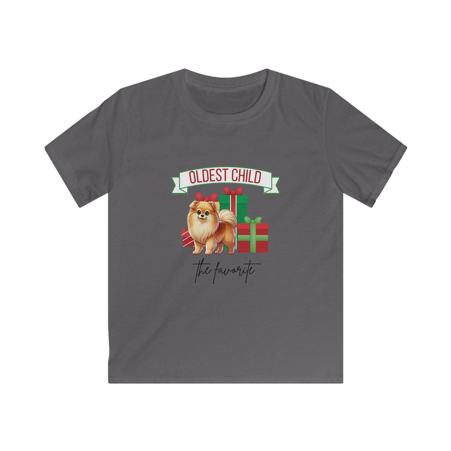 Oldest Child, The Favorite 🎁🐶 Pomeranian - Kids' Tee! 🎁👑 - Whippie's