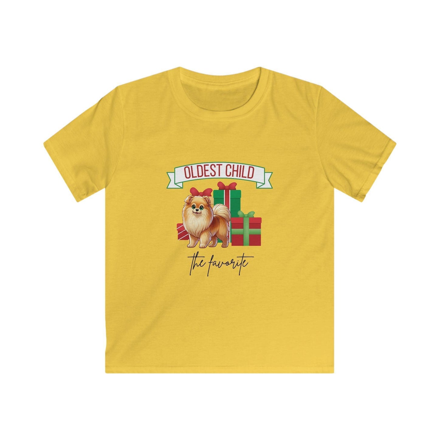 Oldest Child, The Favorite 🎁🐶 Pomeranian - Kids' Tee! 🎁👑 - Whippie's
