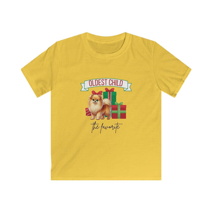 Oldest Child, The Favorite 🎁🐶 Pomeranian - Kids' Tee! 🎁👑 - Whippie's