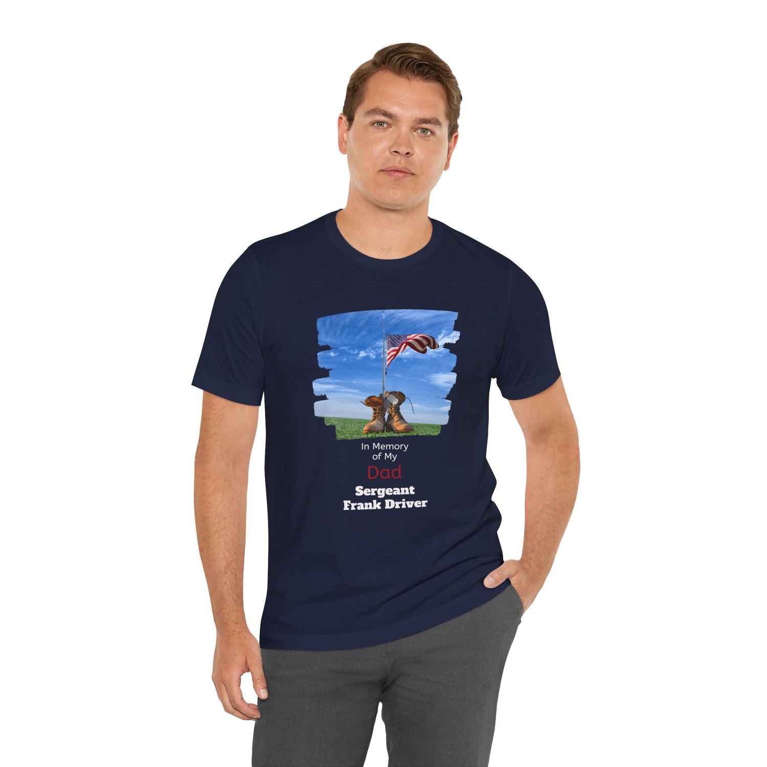 Memorial Day Military Boots Unisex Tee - Personalizable