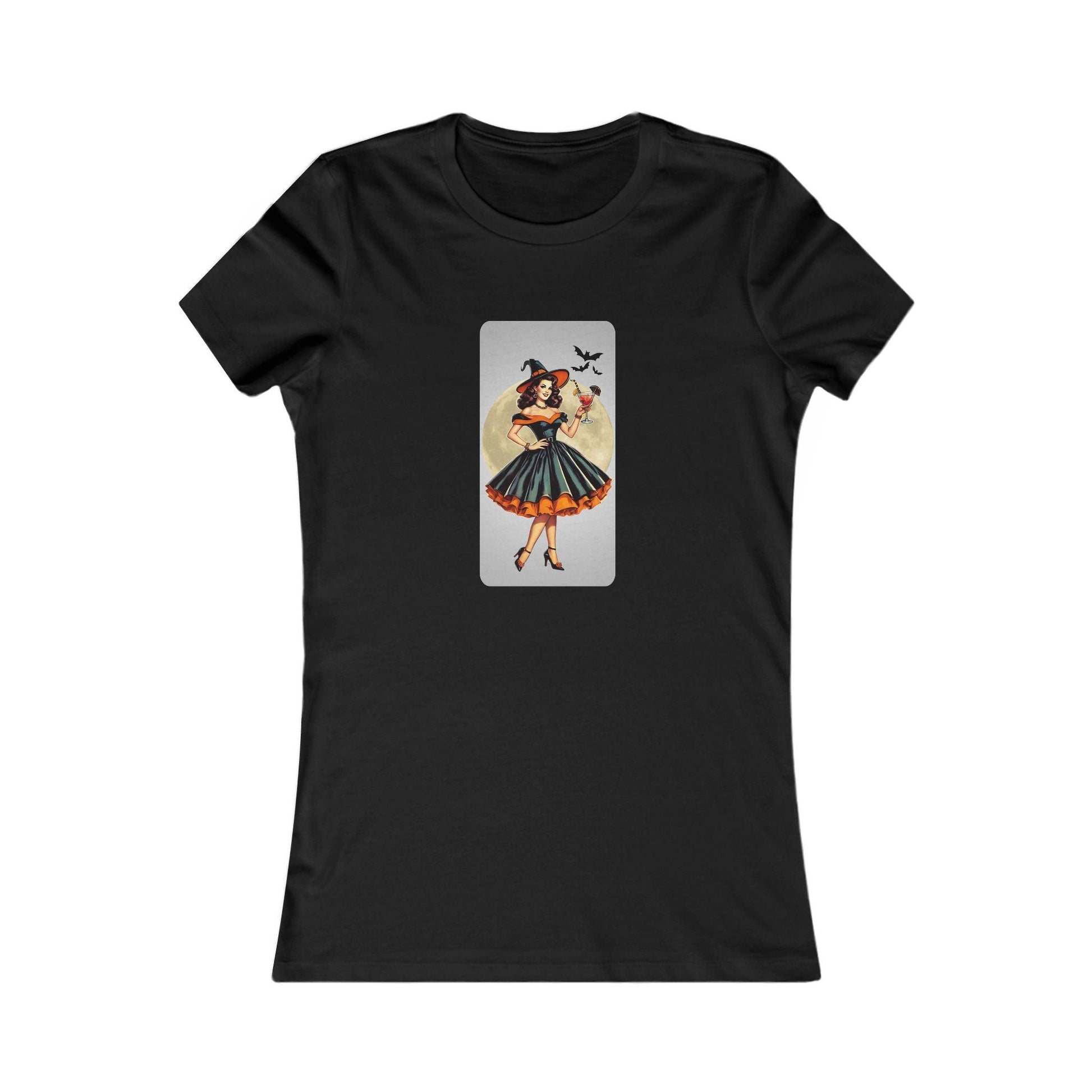 Bewitching Glamour Women's Favorite Tee - A Retro Halloween Dream 🍸✨ - Whippie's