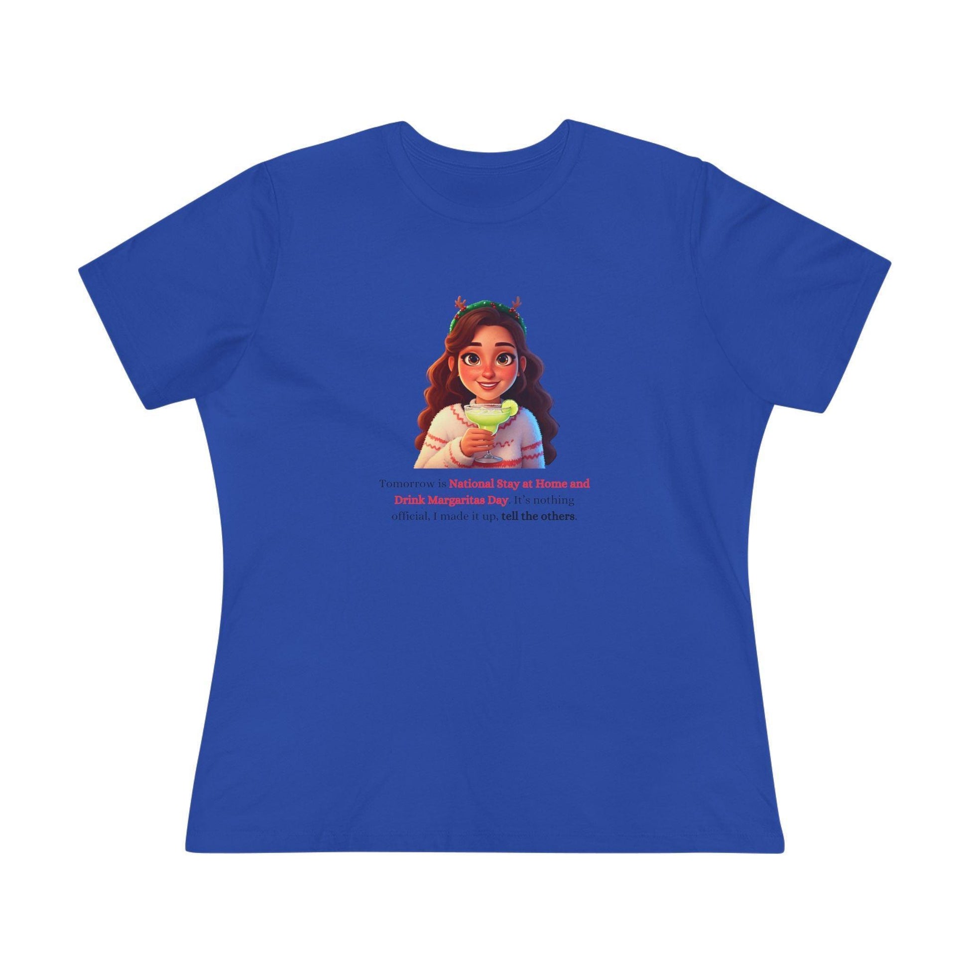 Margarita Day, It's Official (Because I Said So!) - Christmas Cheer 🍹 - Women's Cotton Tee 🍹 - Whippie's