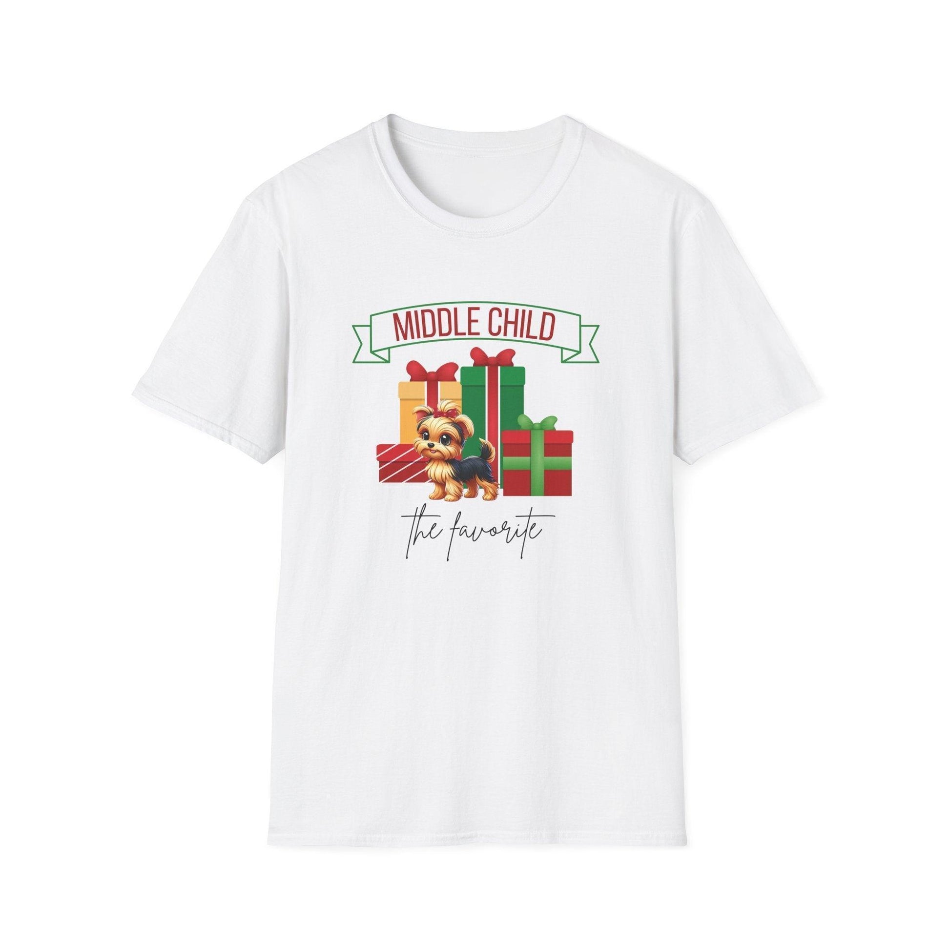 Middle Child, The Favorite 🎁🐶 Yorkie - Unisex Tee! 🎁👑 - Whippie's