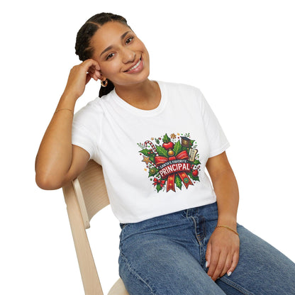 Santa's Favorite School Principal Unisex Tee 🍎🎅 - Whippie's