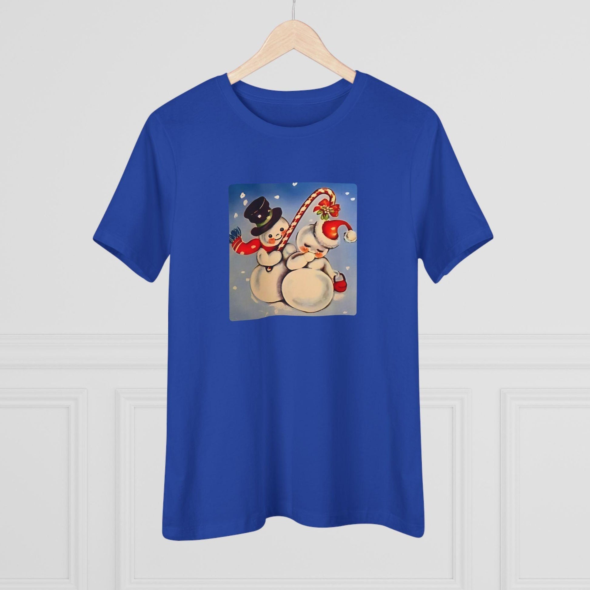 Snow Couple Mistletoe - Women's Softstyle Tee - Whippie's