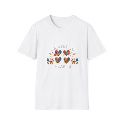 Grateful Hearts - A Family Affair 🧡💛❤️ - Four Hearts - Unisex T-Shirt - Whippie's