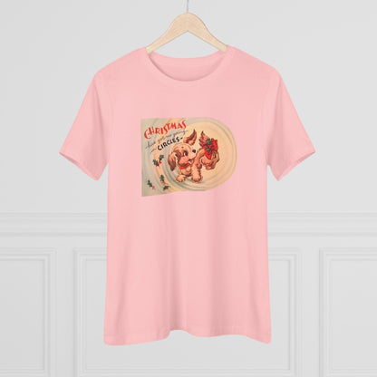 Christmas Has Me Going in Circles - Women's Softstyle Tee - Whippie's