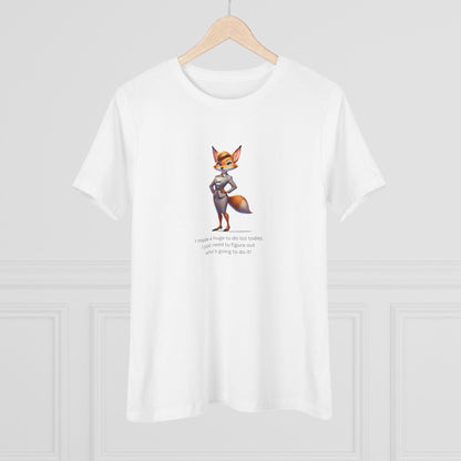 "To-Do List" Women's Tee - Who's Doing This?! 🦊📝 - Women's Tee - Whippie's