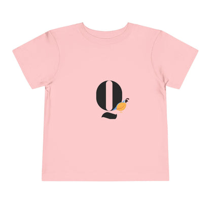 Alphabet Adventures: Letter Q - Quail Toddler T-shirt - Whippie's