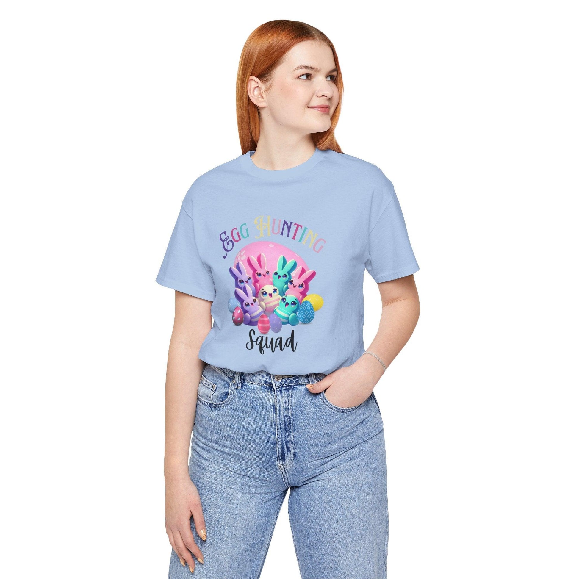 Egg Hunting Squad Unisex Jersey Tee - 🐣🐰 Hop into Easter Fun! 🐰🐣 - Whippie's