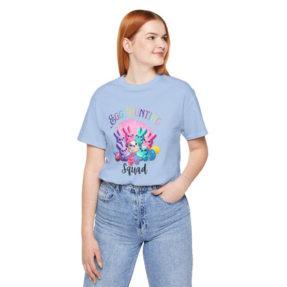 Egg Hunting Squad Unisex Jersey Tee - 🐣🐰 Hop into Easter Fun! 🐰🐣 - Whippie's