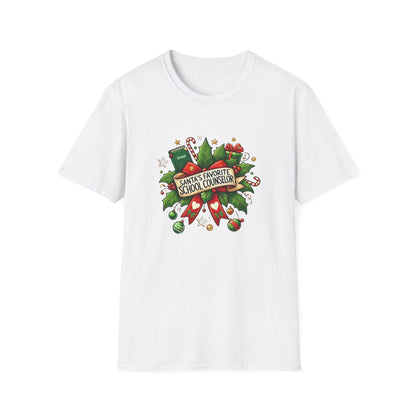 Santa's Favorite School Counselor Unisex Tee 🍎🎅 - Whippie's