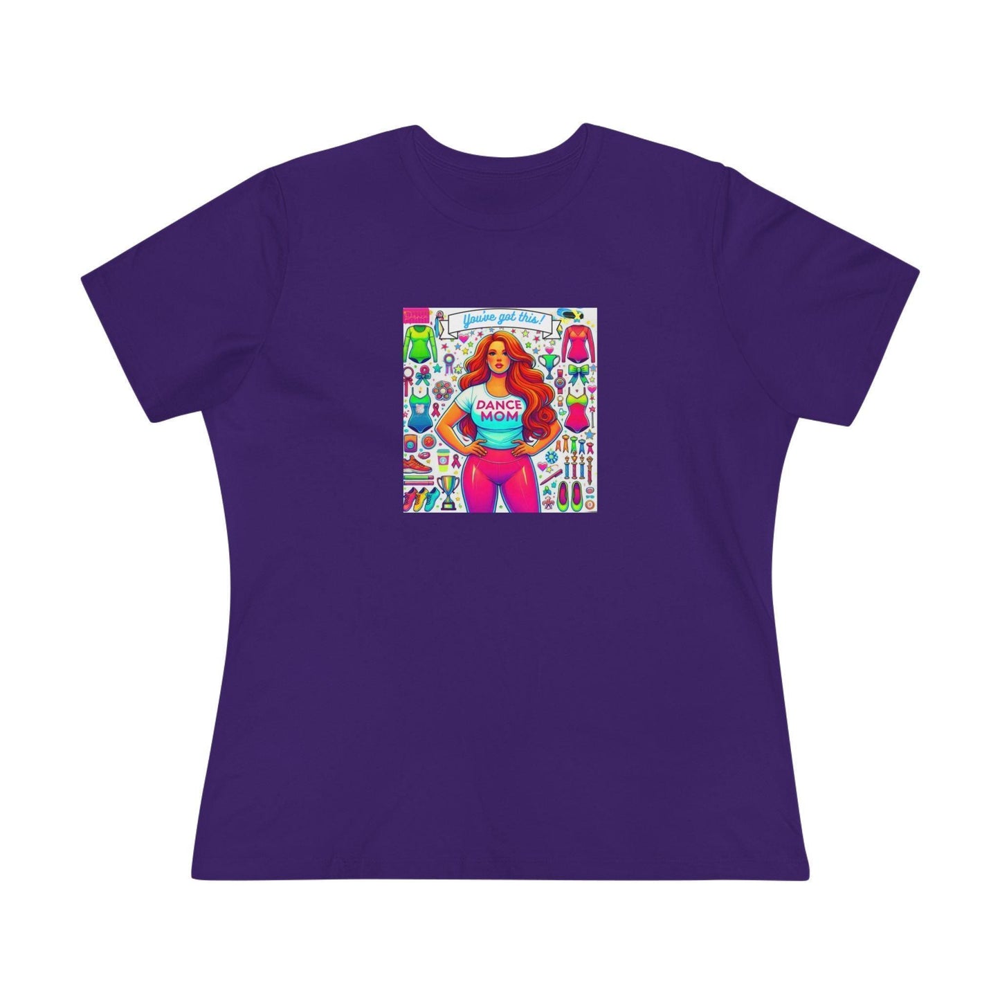 Dance Mom: You've Got This - Red Hair Mom - Curvy - Women's Softstyle Tee - Whippie's