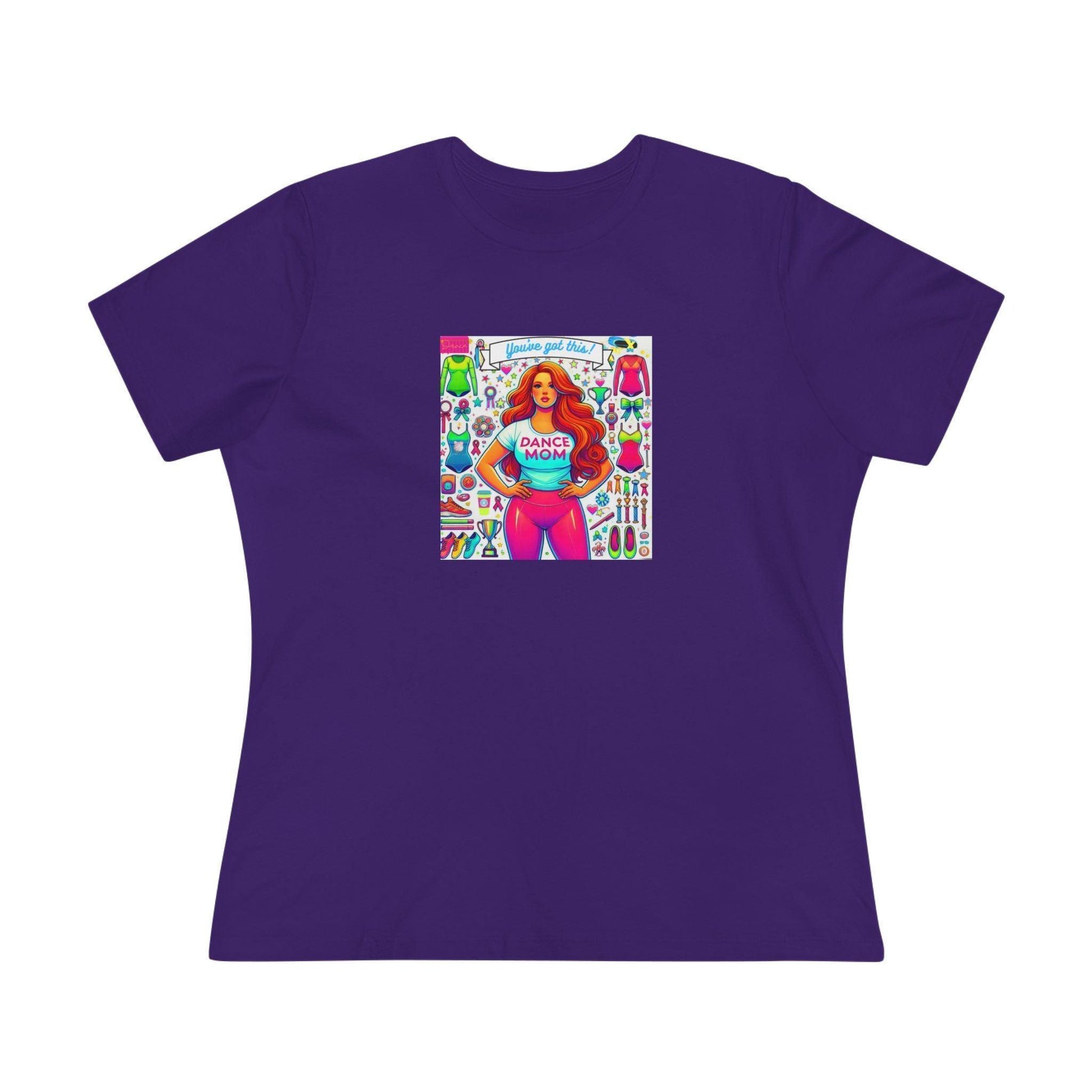 Dance Mom: You've Got This - Red Hair Mom - Curvy - Women's Softstyle Tee - Whippie's