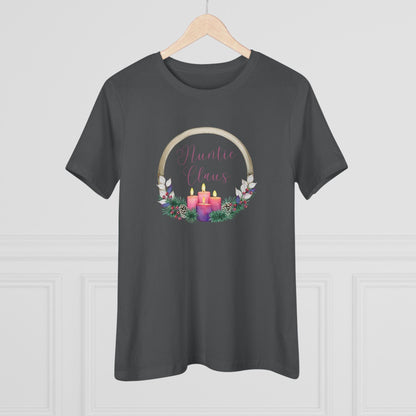 Auntie Claus - Christmas Cheer! 🤶🎄 Women's Softstyle Tee - Whippie's