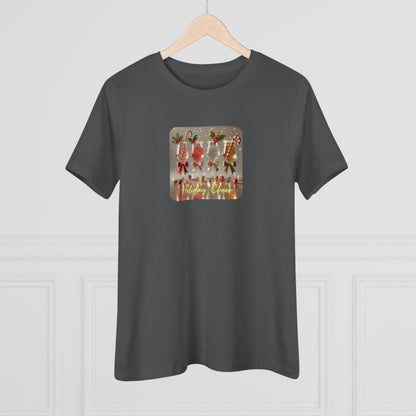 Holiday Cheer - Sip, Smile, Repeat 🥂🎄 - Women's Softstyle Tee - Whippie's