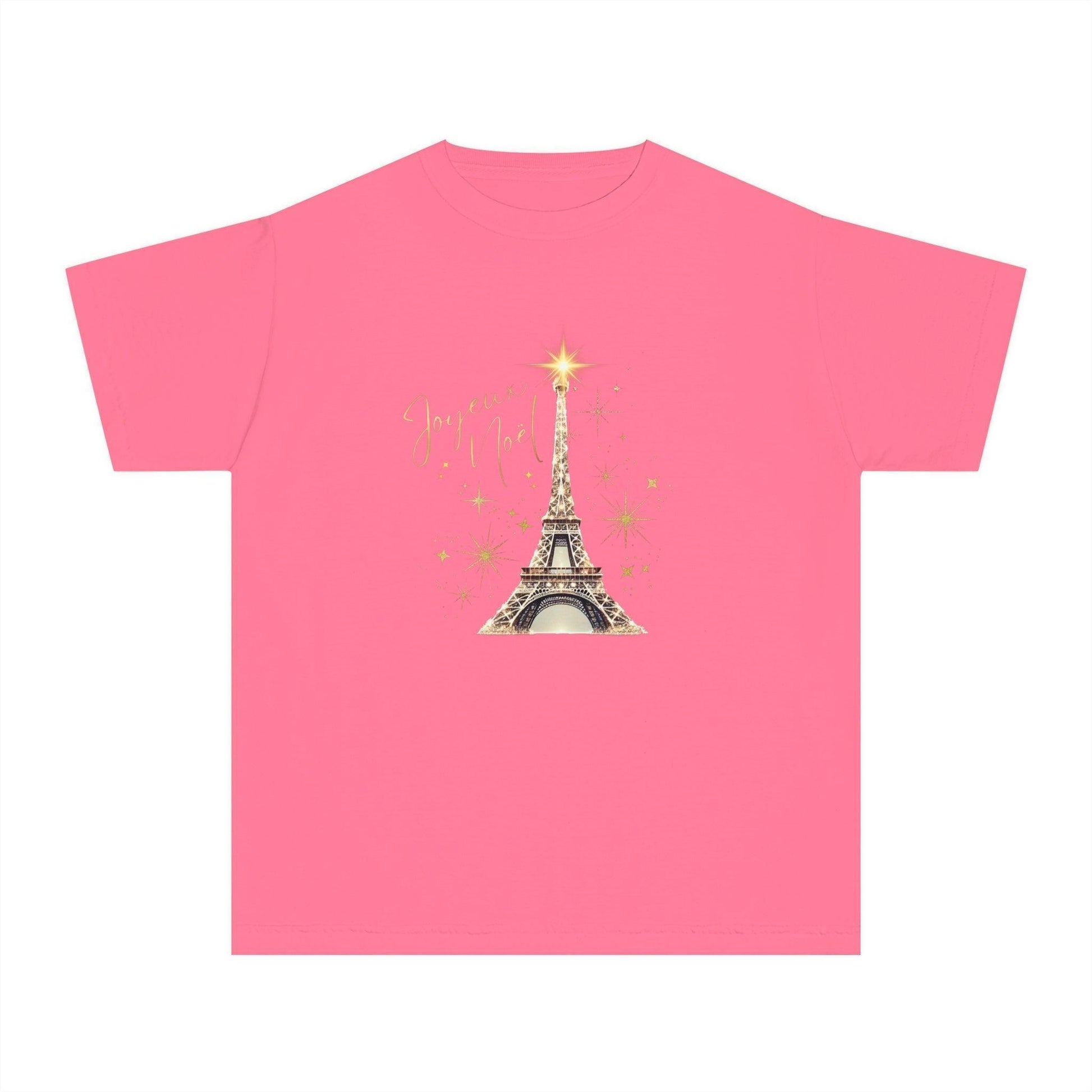 ✨ Joyeux Noël Youth Midweight Tee 🗼 A touch of Parisian elegance for your little one. - Whippie's