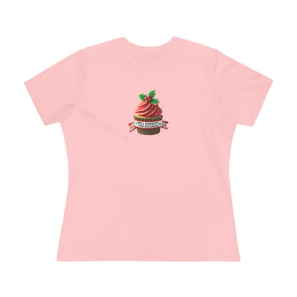 Will Workout for Cupcakes - Christmas Edition - Fuel Your Fitness! 🧁💪🎄 - Women's Softstyle Tee - Whippie's