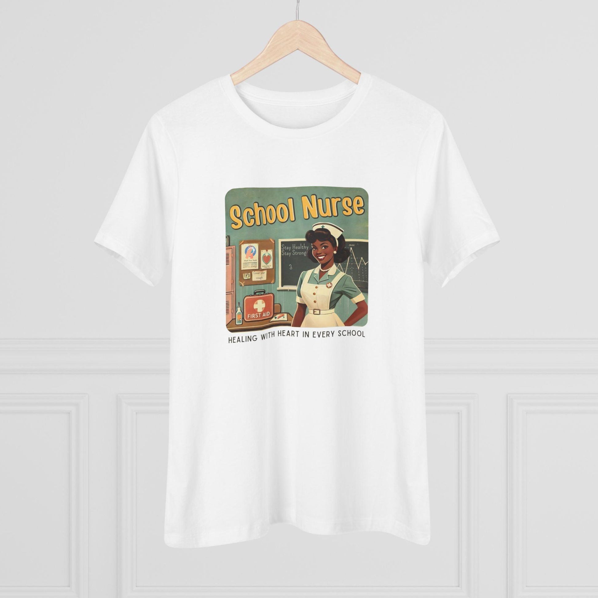 School Nurse Hero Tee (2) - Healing with Heart in Every School 🩺❤️ - Whippie's