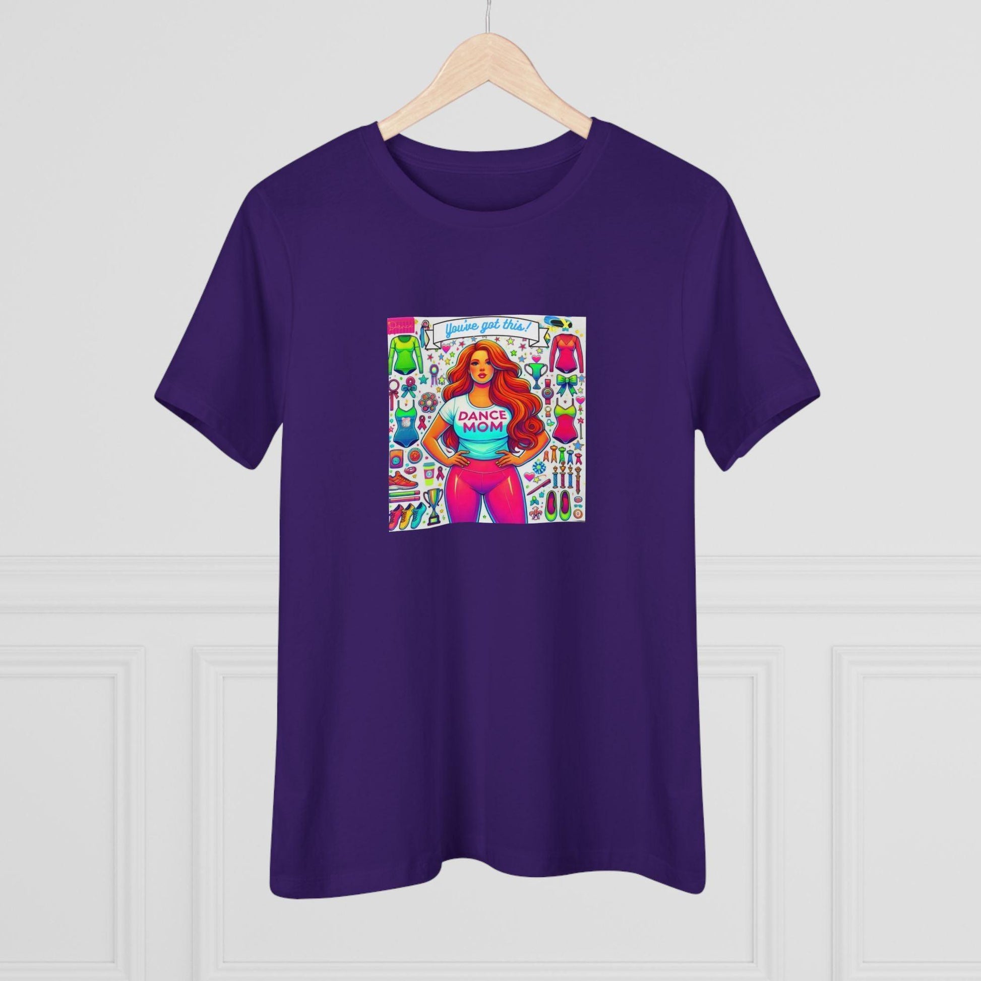 Dance Mom: You've Got This - Red Hair Mom - Curvy - Women's Softstyle Tee - Whippie's