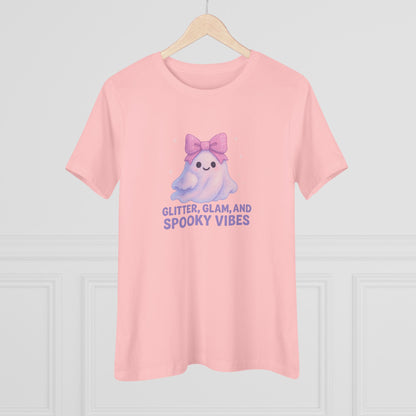 Glitter, Glam, & Spooky Vibes Women's Relaxed Tee - Whippie's