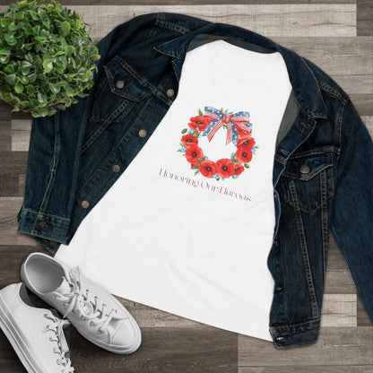 Memorial Day 'Honoring Our Heroes' Wreath - Women's Tee