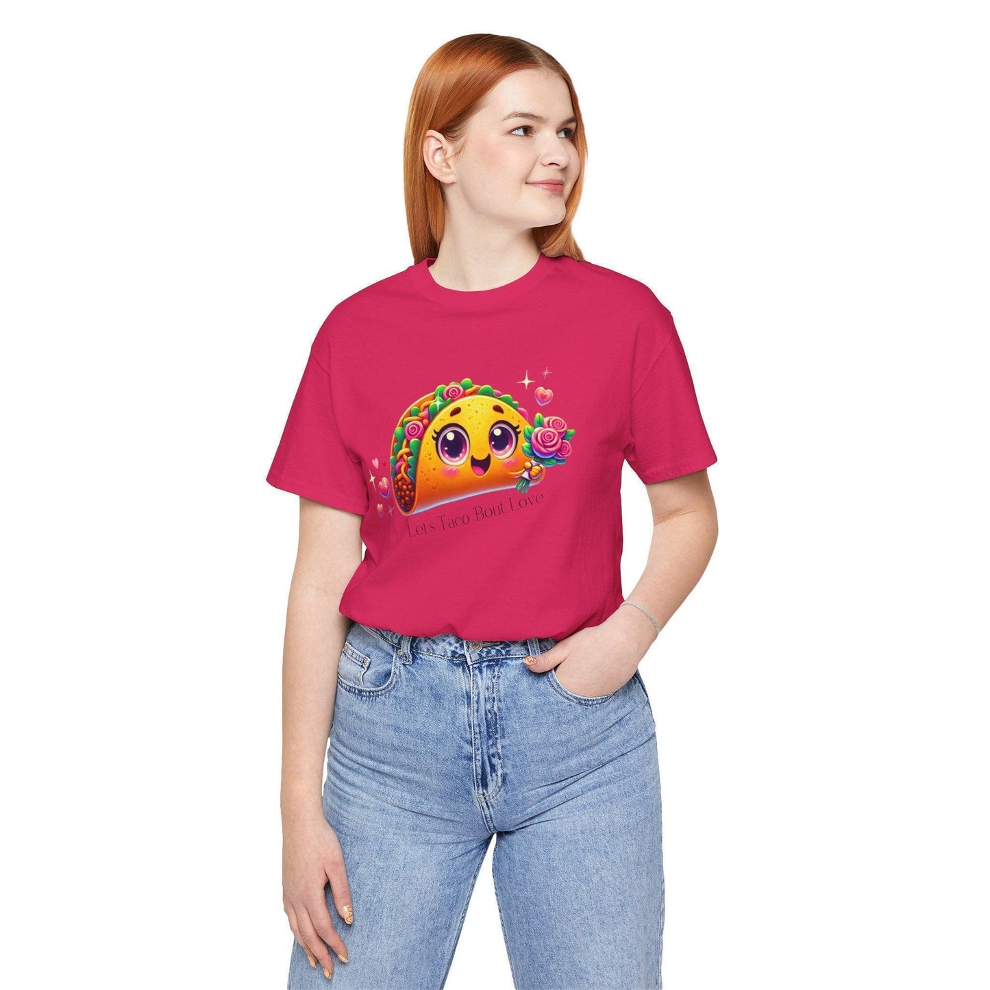 🌮 Let's Taco 'Bout Love 💖 Unisex Jersey Tee ✨ Spread the love this Valentine's Day! - Whippie's