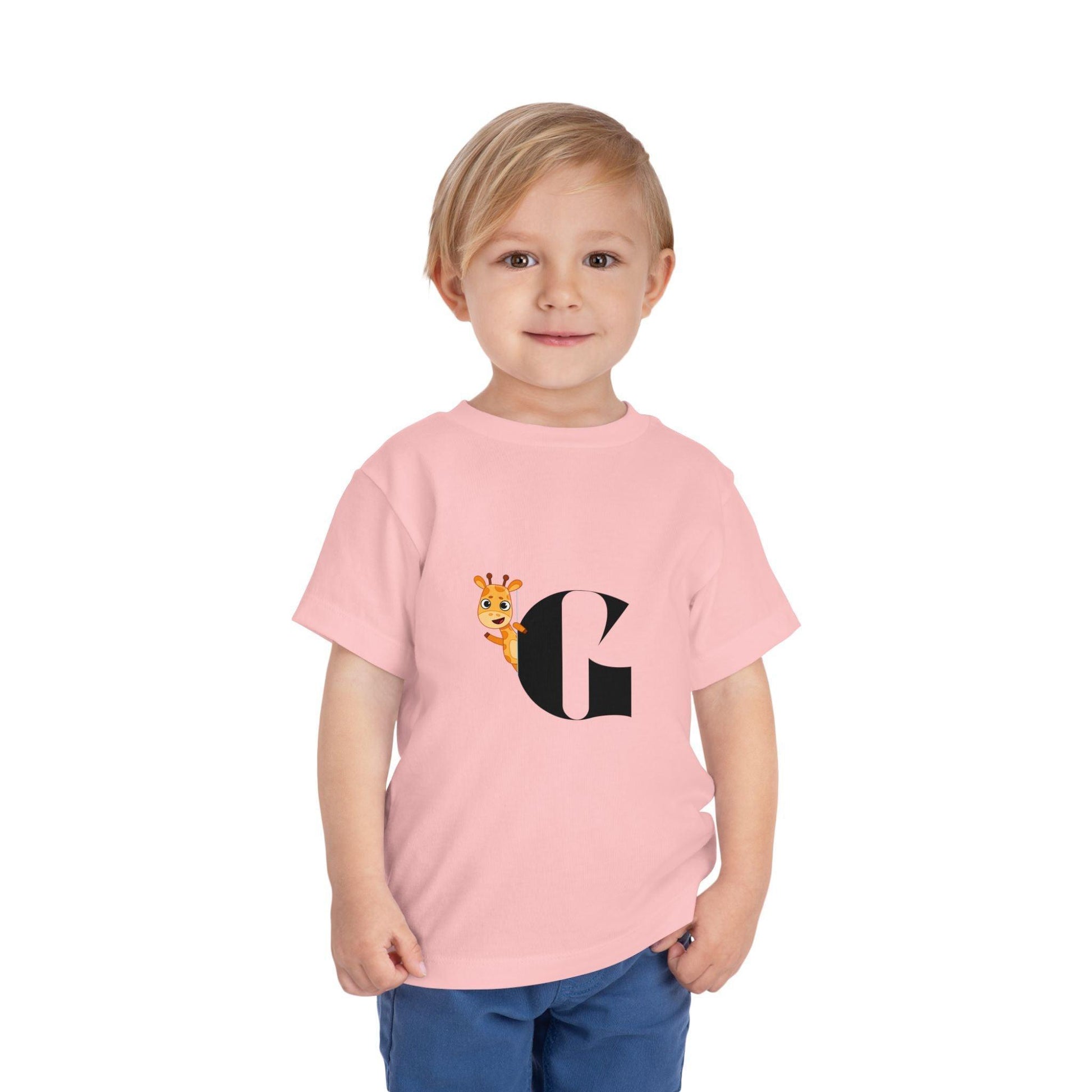 Alphabet Adventures: Letter G - Giraffe Toddler T-shirt - Whippie's