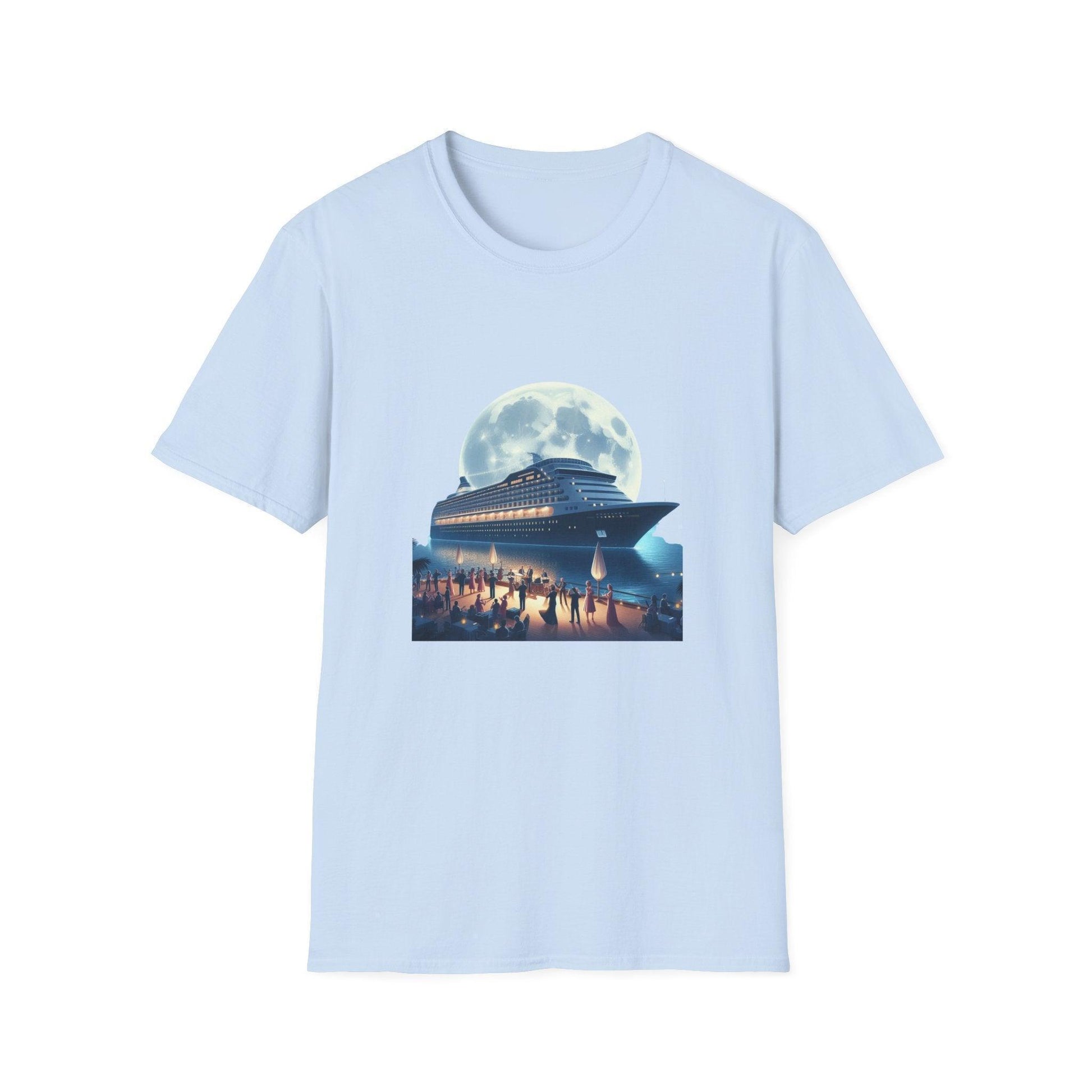 Moonlight Cruise Party 🛳️ Unisex T-Shirt - Dance the Night Away! 🌕 - Whippie's