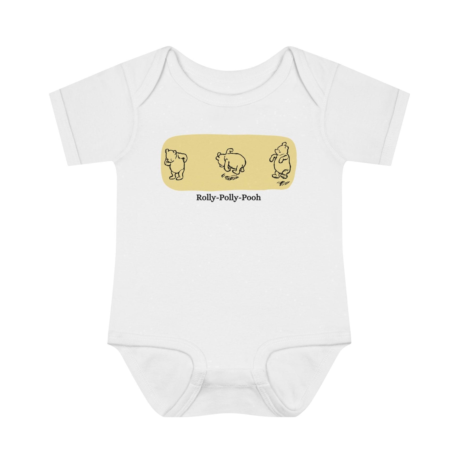 🧸 Rolly-Polly Pooh Onesie 🍯 Unisex Onesie ✨ A classic tale for a cuddly baby! - Whippie's
