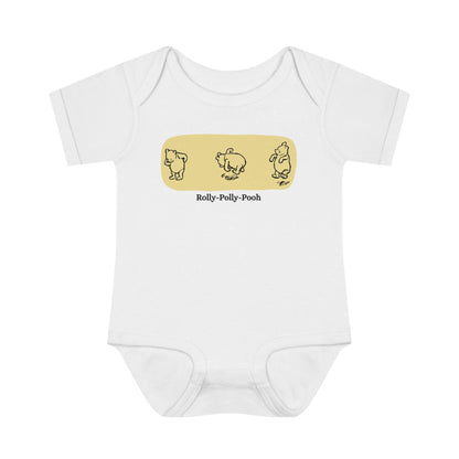 🧸 Rolly-Polly Pooh Onesie 🍯 Unisex Onesie ✨ A classic tale for a cuddly baby! - Whippie's