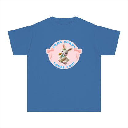 Some Bunny Loves You Youth Midweight Tee - Hop into Easter with Adorable Style! 🐰💖 - Whippie's