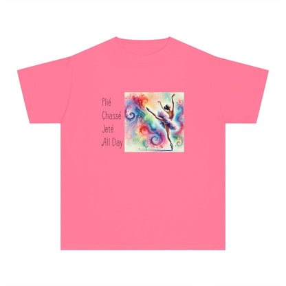 🩰 Plié Chassé Jeté All Day 💃 Youth Midweight Tee ✨ - Whippie's