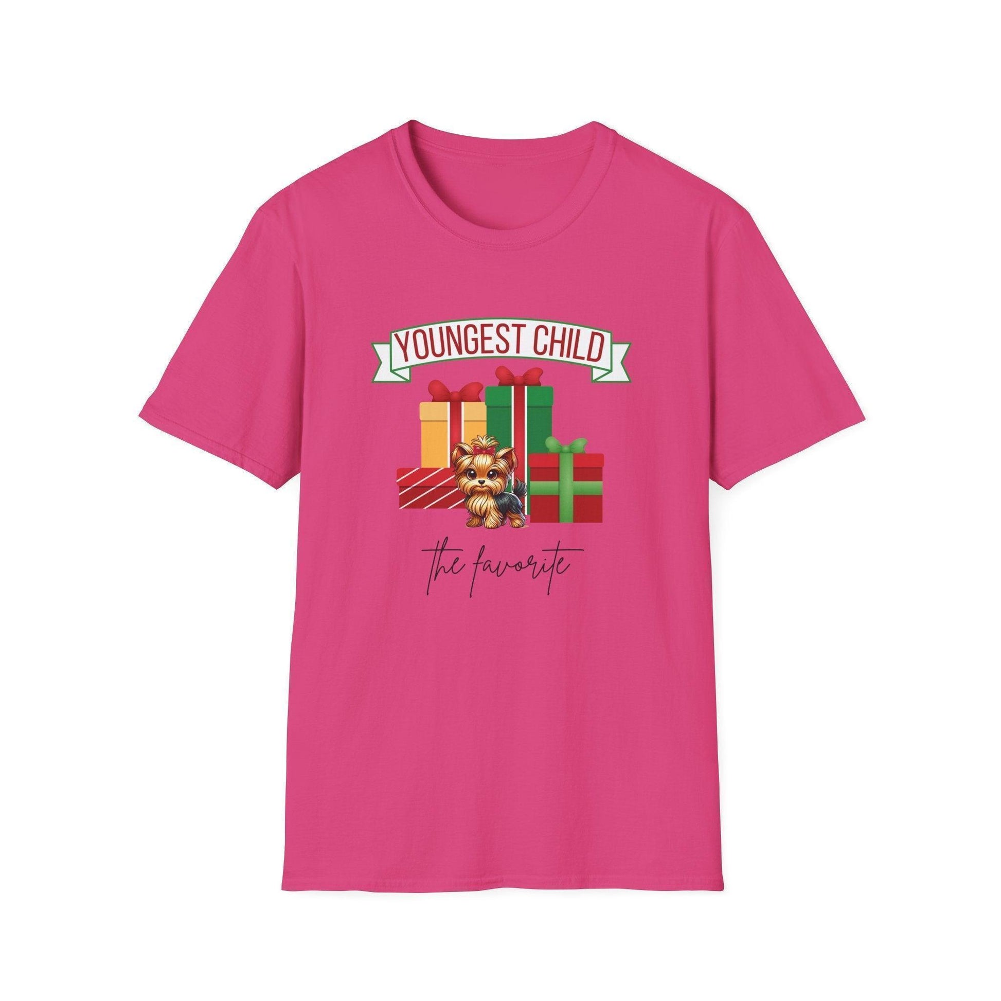 Youngest Child, The Favorite 🎁🐶 Yorkie - Unisex Tee! 🎁👑 - Whippie's