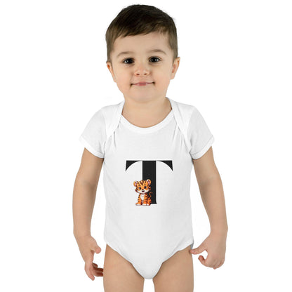 Alphabet Adventures: Letter T - Terrific Tiger Baby Onesie T is for Terrific Tiger! - Whippie's
